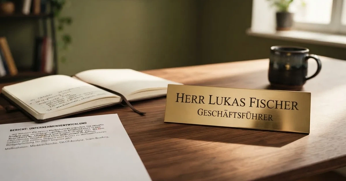 Nahaufnahme einer Urkunde mit Siegel auf einem Schreibtisch.